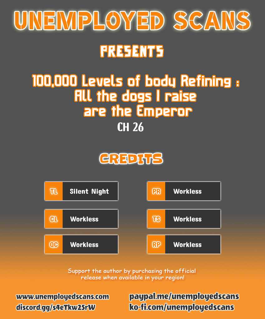 100,000 Levels of Body Refining : All the dogs I raise are the Emperor - chapter-26 - Page 1