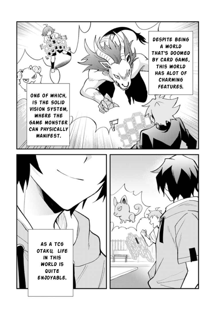 Card Game de Sekai ga Horobu Sekai ni Tensei Shite Card Shop o Kaiten Shitara, Shuui kara Zensaku Shujinkou da to Omowareteiru - chapter-1 - Page 2