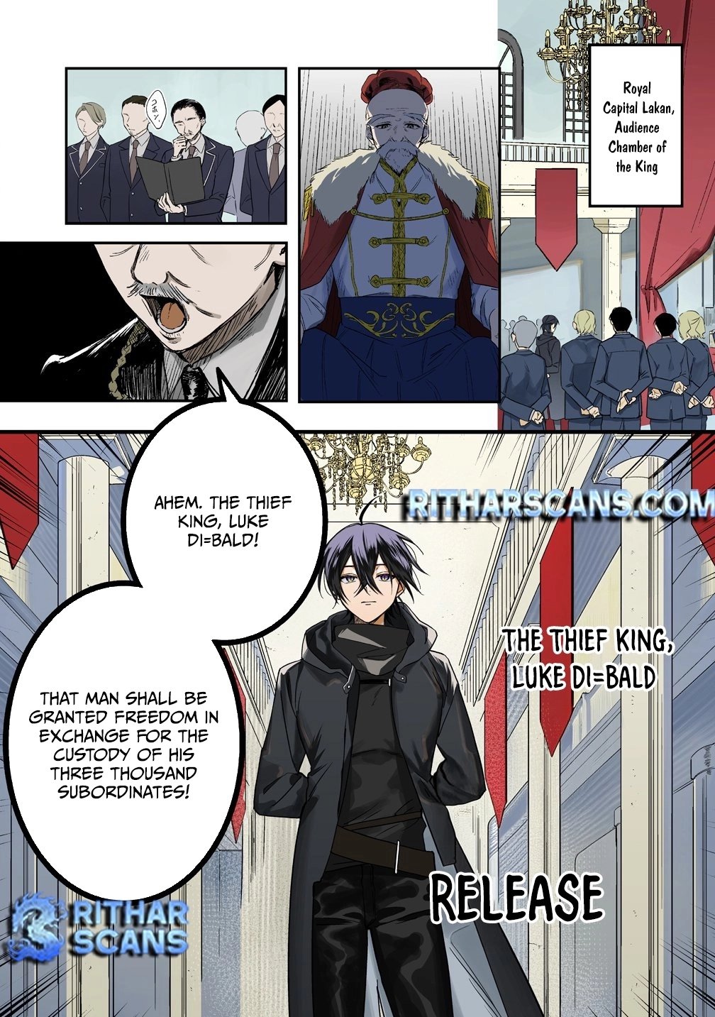 Densetsu no Touzoku Ou, F-Rank Boukensha wo hajimete Musou sur - chapter-1 - Page 1