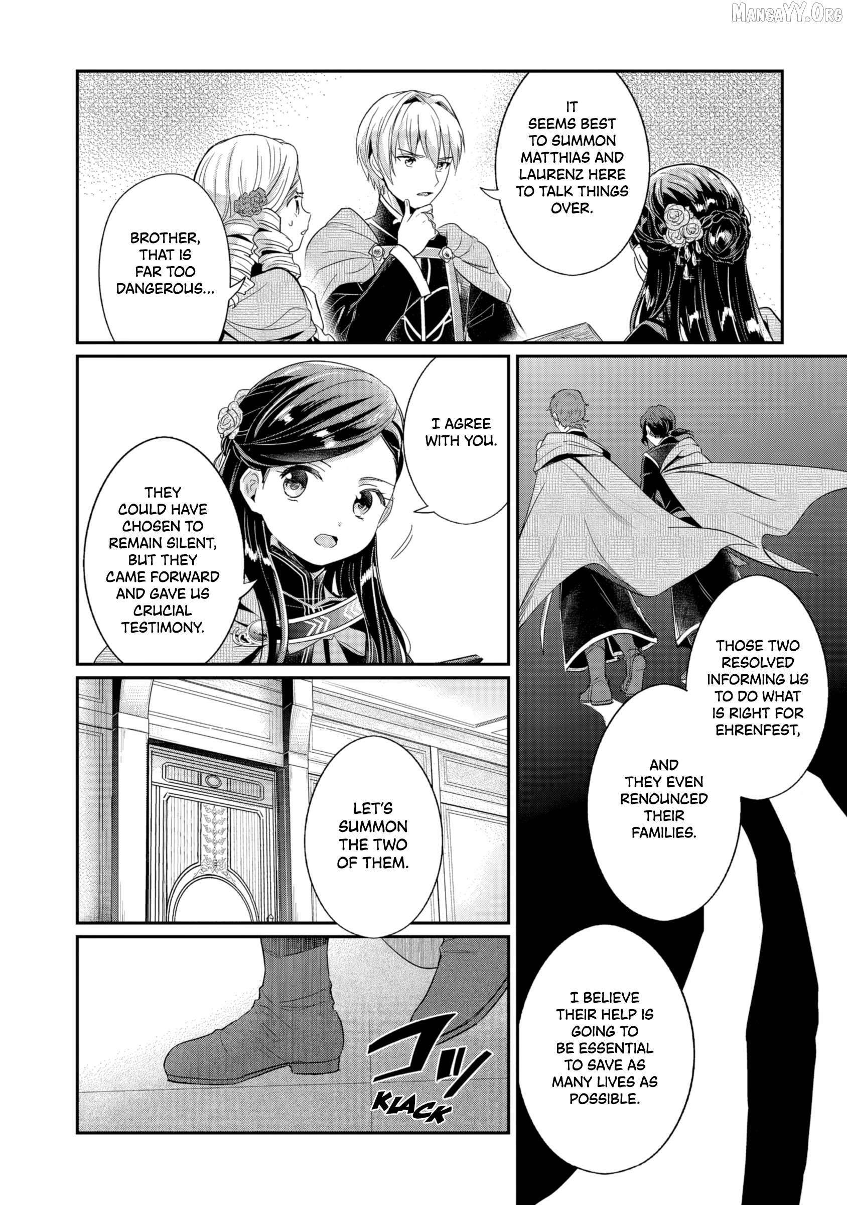 Honzuki no Gekokujou: Shisho ni Naru Tame ni wa Shudan o Erandeiraremasen—Dai 5-bu: Todaeta Chishiki wo Tsunageyou! - chapter-1 - Page 12