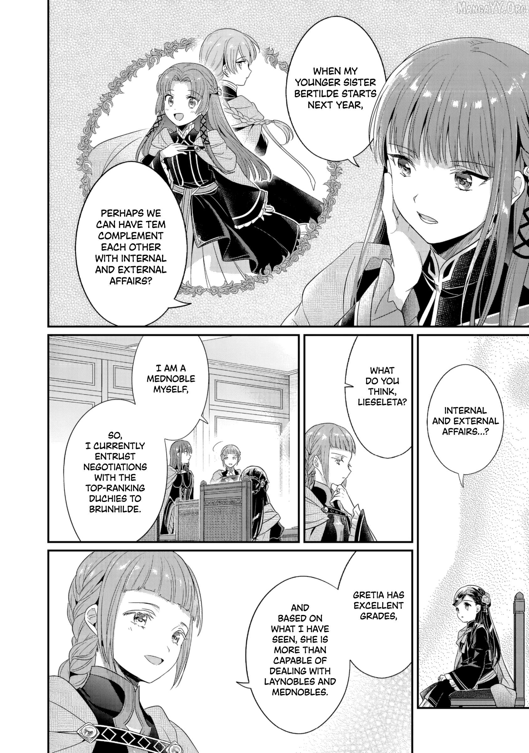Honzuki no Gekokujou: Shisho ni Naru Tame ni wa Shudan o Erandeiraremasen—Dai 5-bu: Todaeta Chishiki wo Tsunageyou! - chapter-1 - Page 28