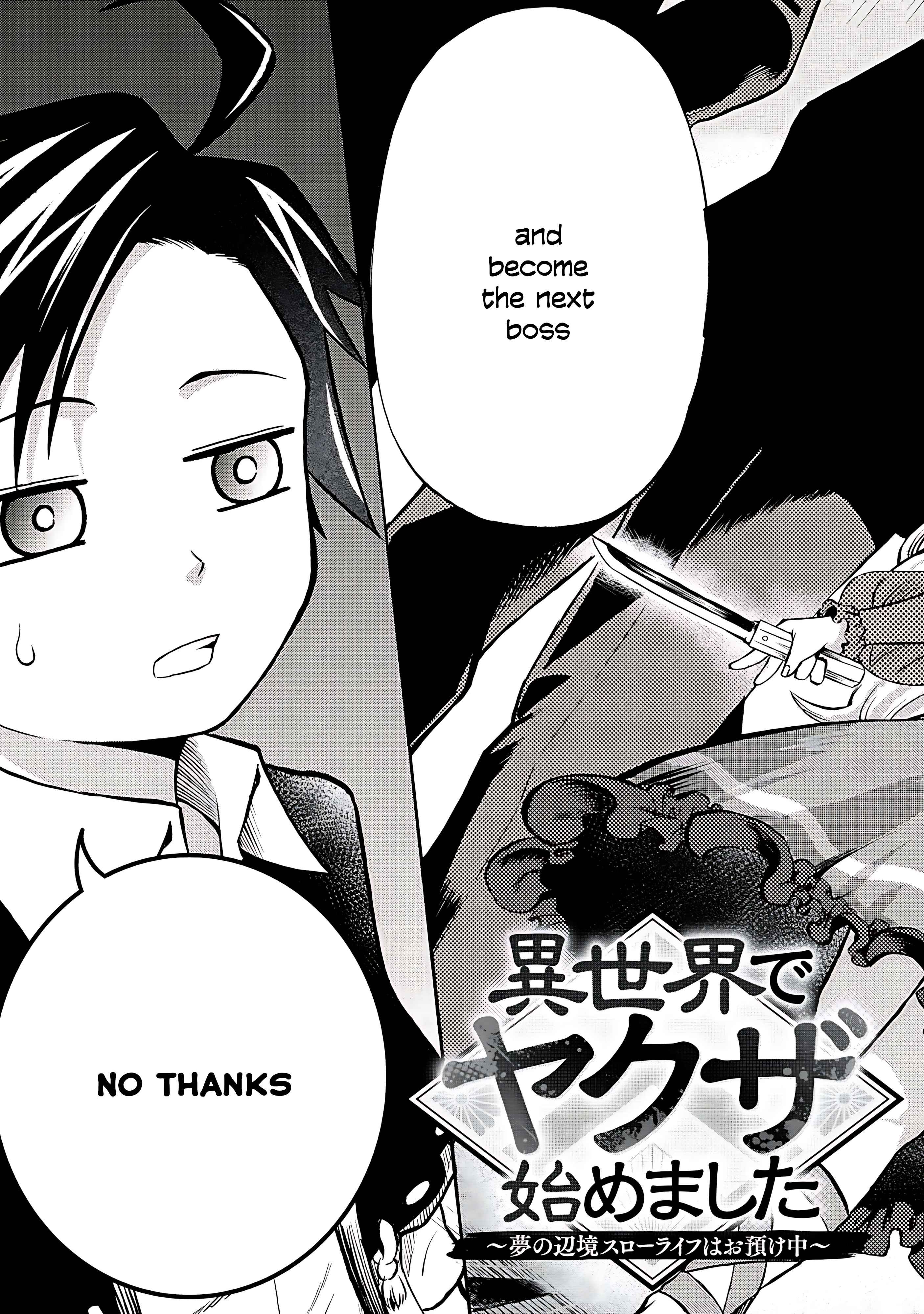 Isekai de Yakuza Hajimemashita: Yume no Henkyou Slow Life wa Oazuke-chuu - chapter-1 - Page 5