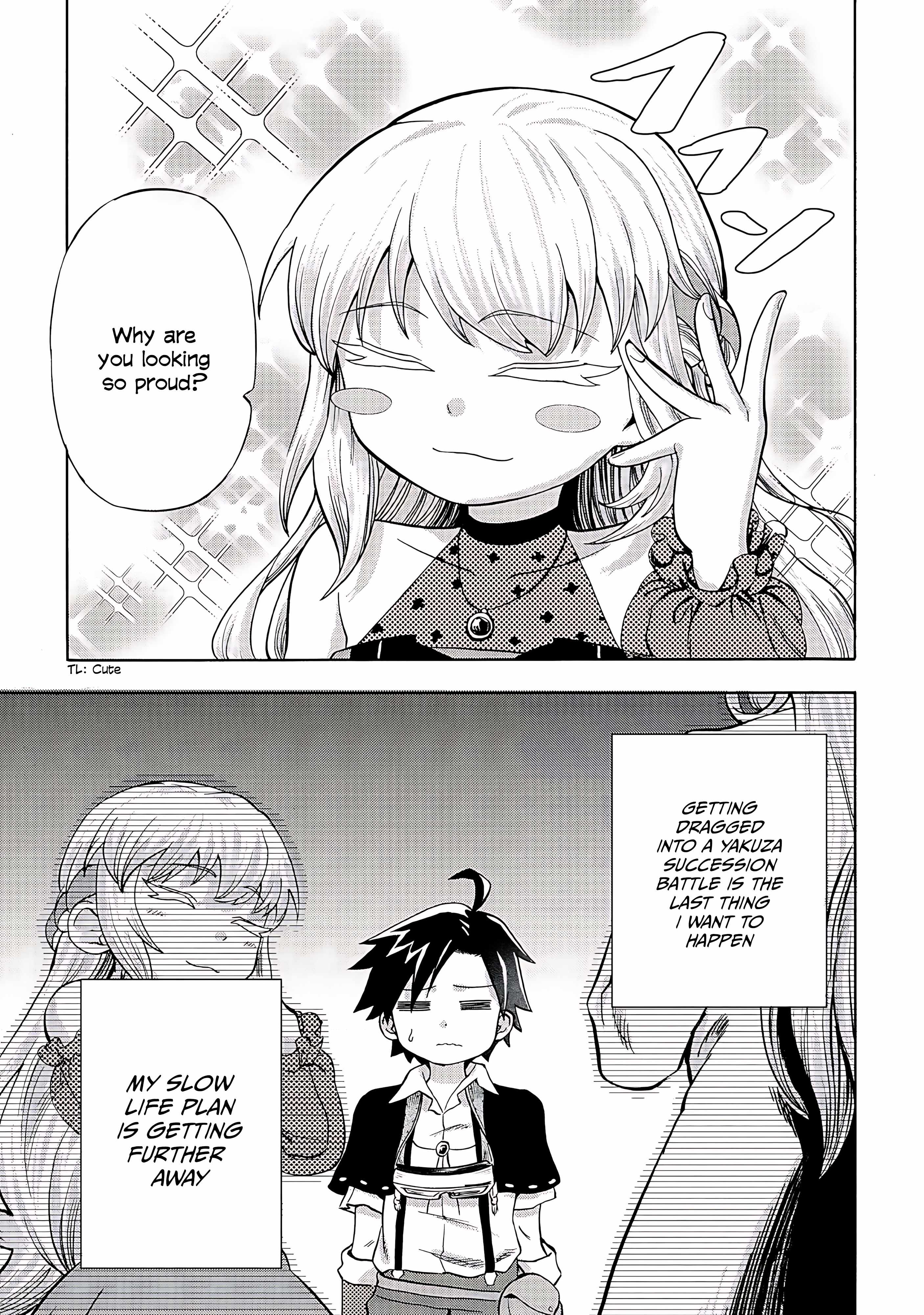 Isekai de Yakuza Hajimemashita: Yume no Henkyou Slow Life wa Oazuke-chuu - chapter-3 - Page 12