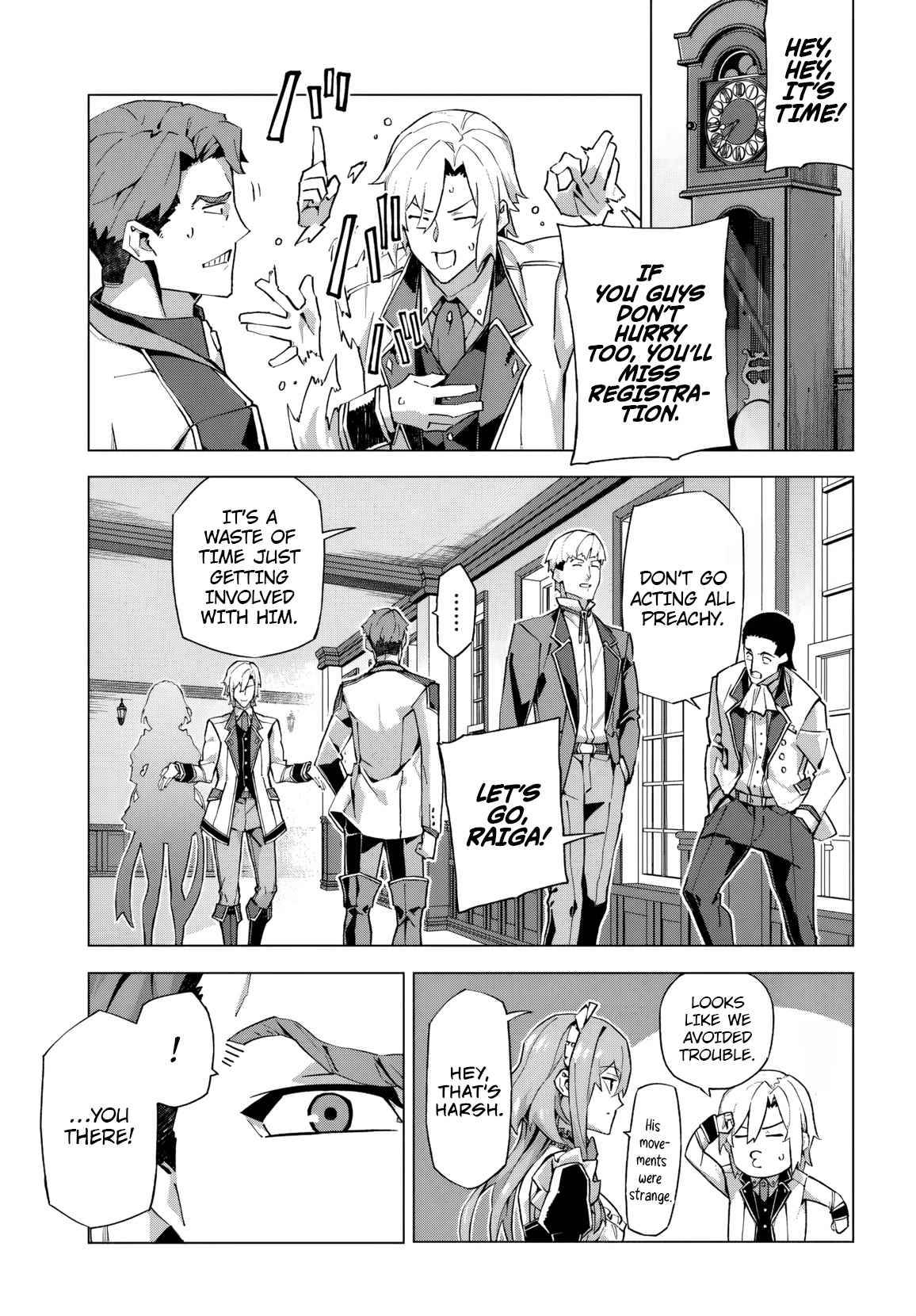 Kamen no Kuro Kishi. Shoutai Bareta no de Mou Gakuen de Musou Suru - chapter-1 - Page 15