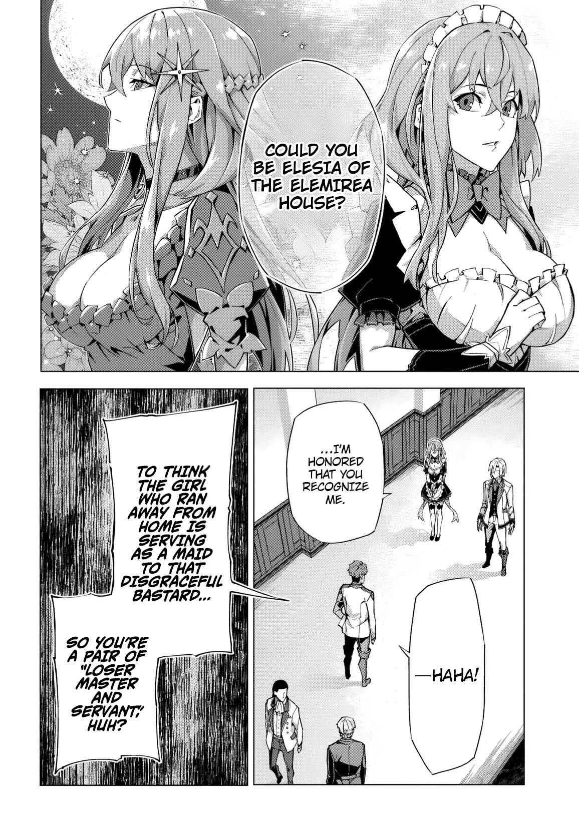 Kamen no Kuro Kishi. Shoutai Bareta no de Mou Gakuen de Musou Suru - chapter-1 - Page 16