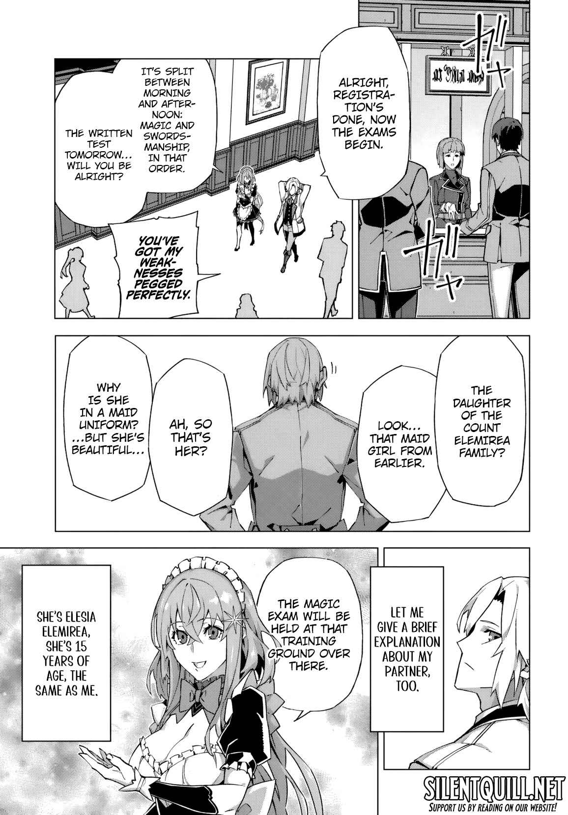Kamen no Kuro Kishi. Shoutai Bareta no de Mou Gakuen de Musou Suru - chapter-1 - Page 21