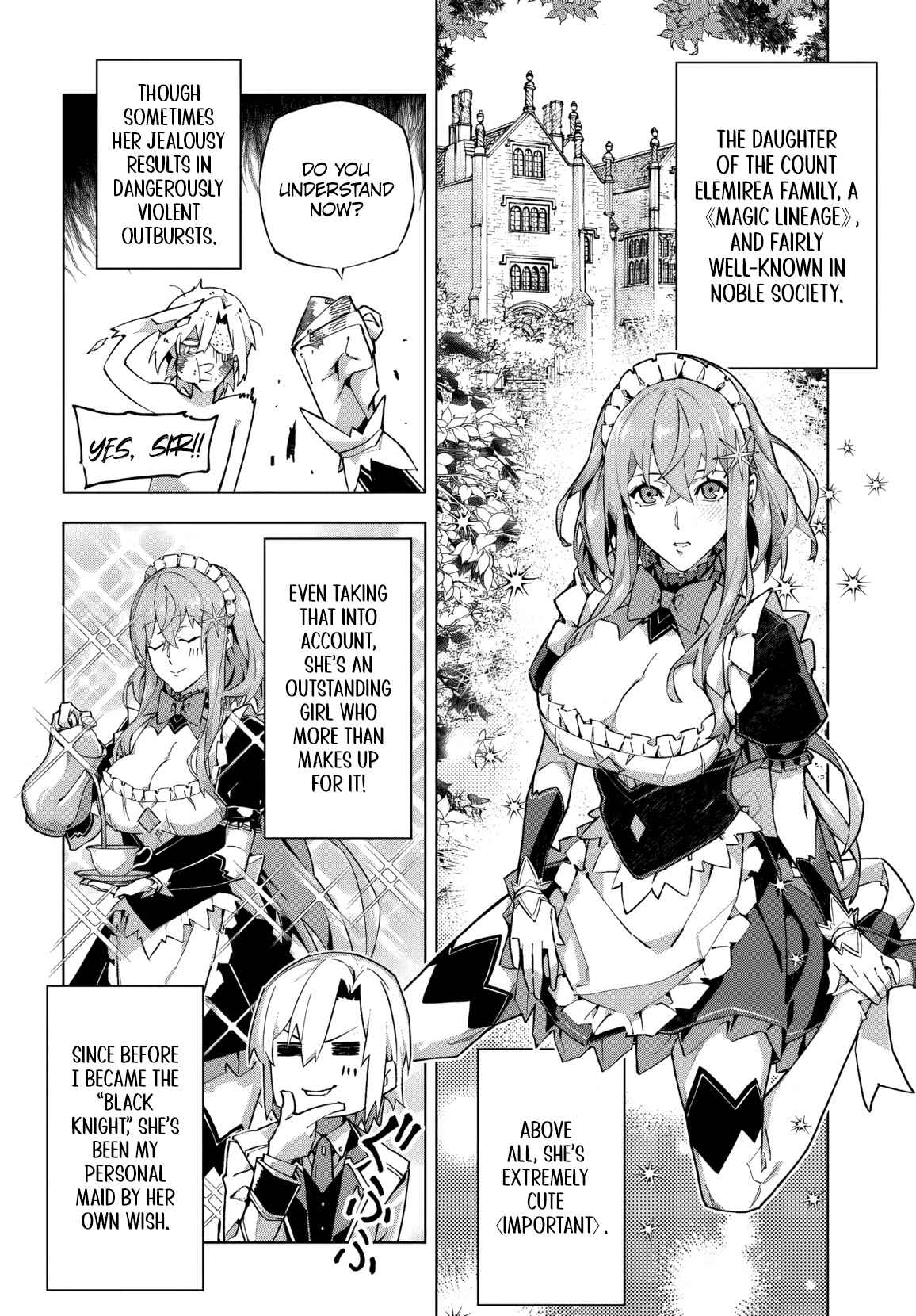 Kamen no Kuro Kishi. Shoutai Bareta no de Mou Gakuen de Musou Suru - chapter-1 - Page 22