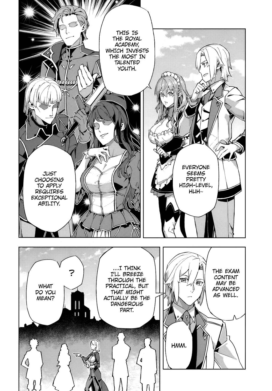 Kamen no Kuro Kishi. Shoutai Bareta no de Mou Gakuen de Musou Suru - chapter-1 - Page 24