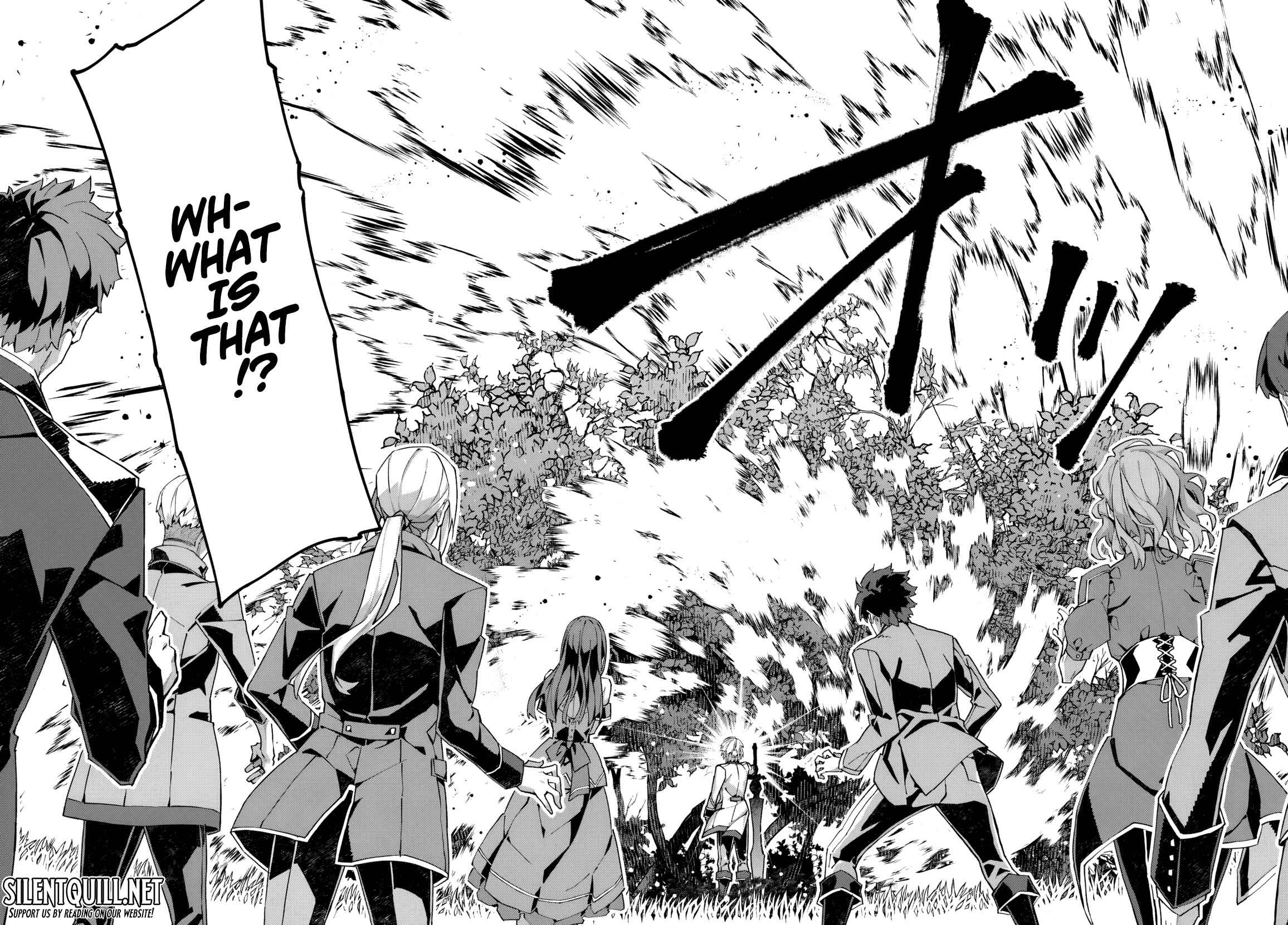 Kamen no Kuro Kishi. Shoutai Bareta no de Mou Gakuen de Musou Suru - chapter-1 - Page 32