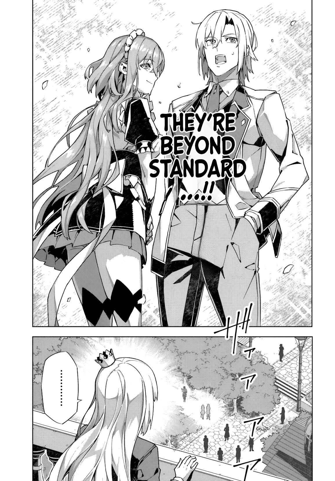 Kamen no Kuro Kishi. Shoutai Bareta no de Mou Gakuen de Musou Suru - chapter-1 - Page 42