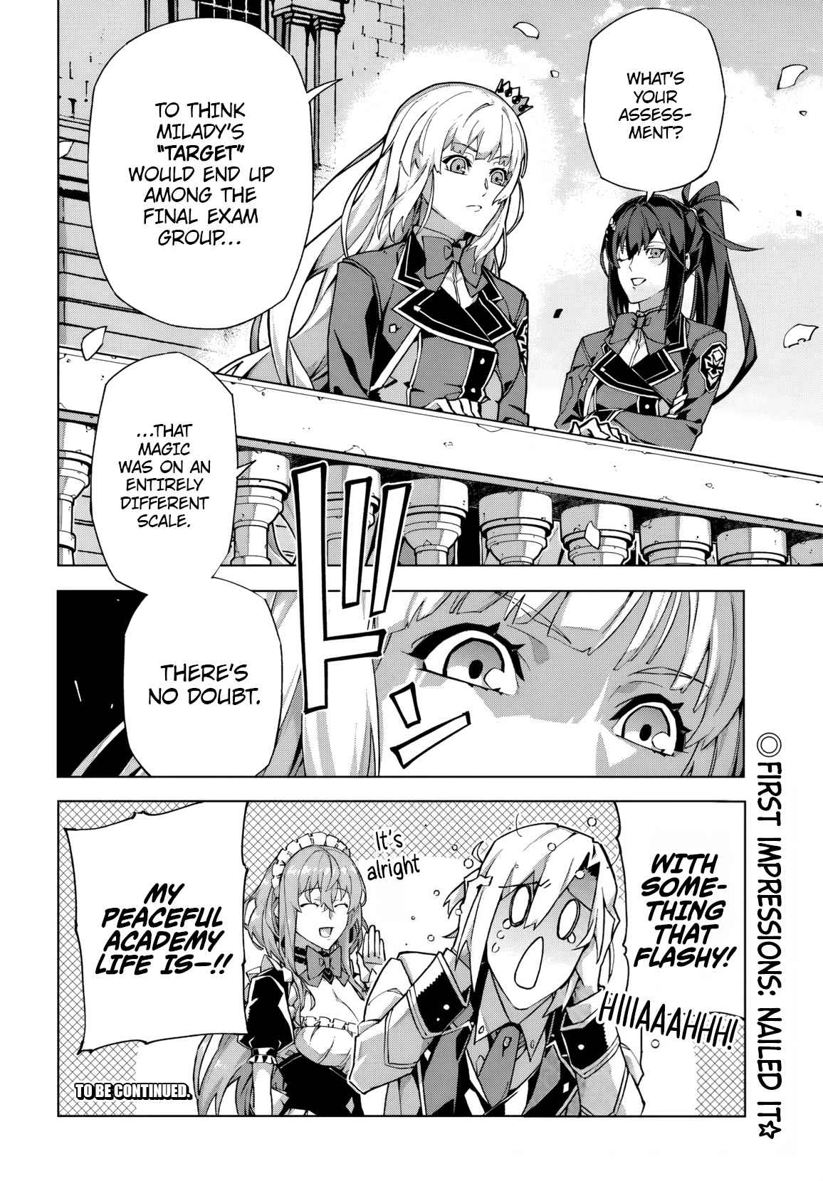 Kamen no Kuro Kishi. Shoutai Bareta no de Mou Gakuen de Musou Suru - chapter-1 - Page 43