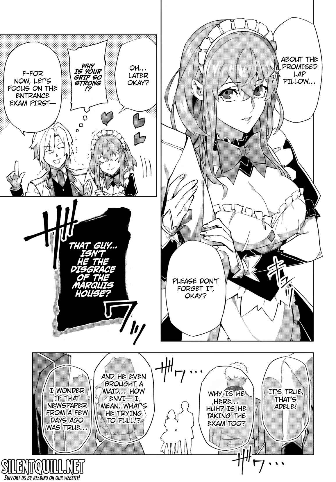 Kamen no Kuro Kishi. Shoutai Bareta no de Mou Gakuen de Musou Suru - chapter-1 - Page 5