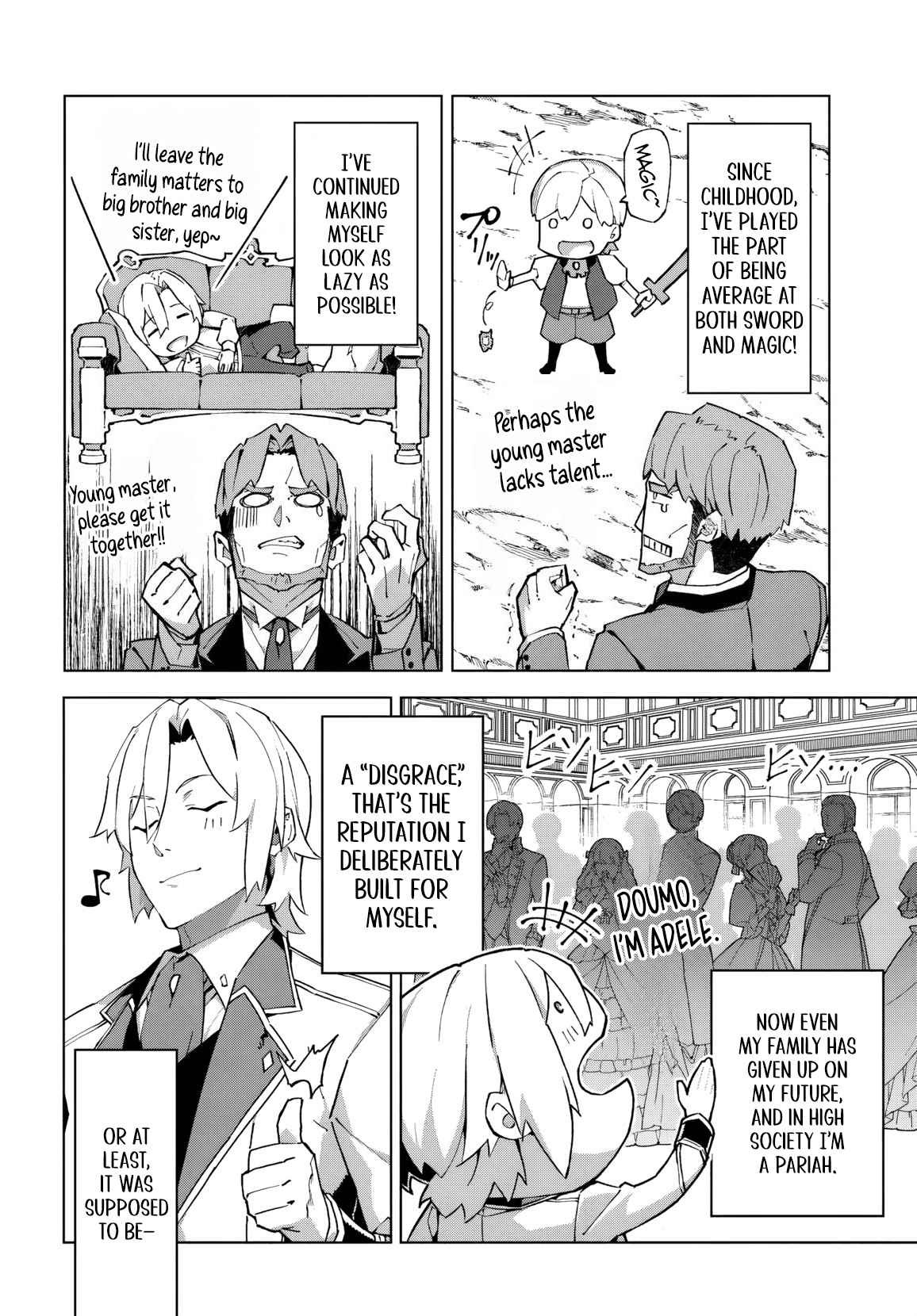 Kamen no Kuro Kishi. Shoutai Bareta no de Mou Gakuen de Musou Suru - chapter-1 - Page 8
