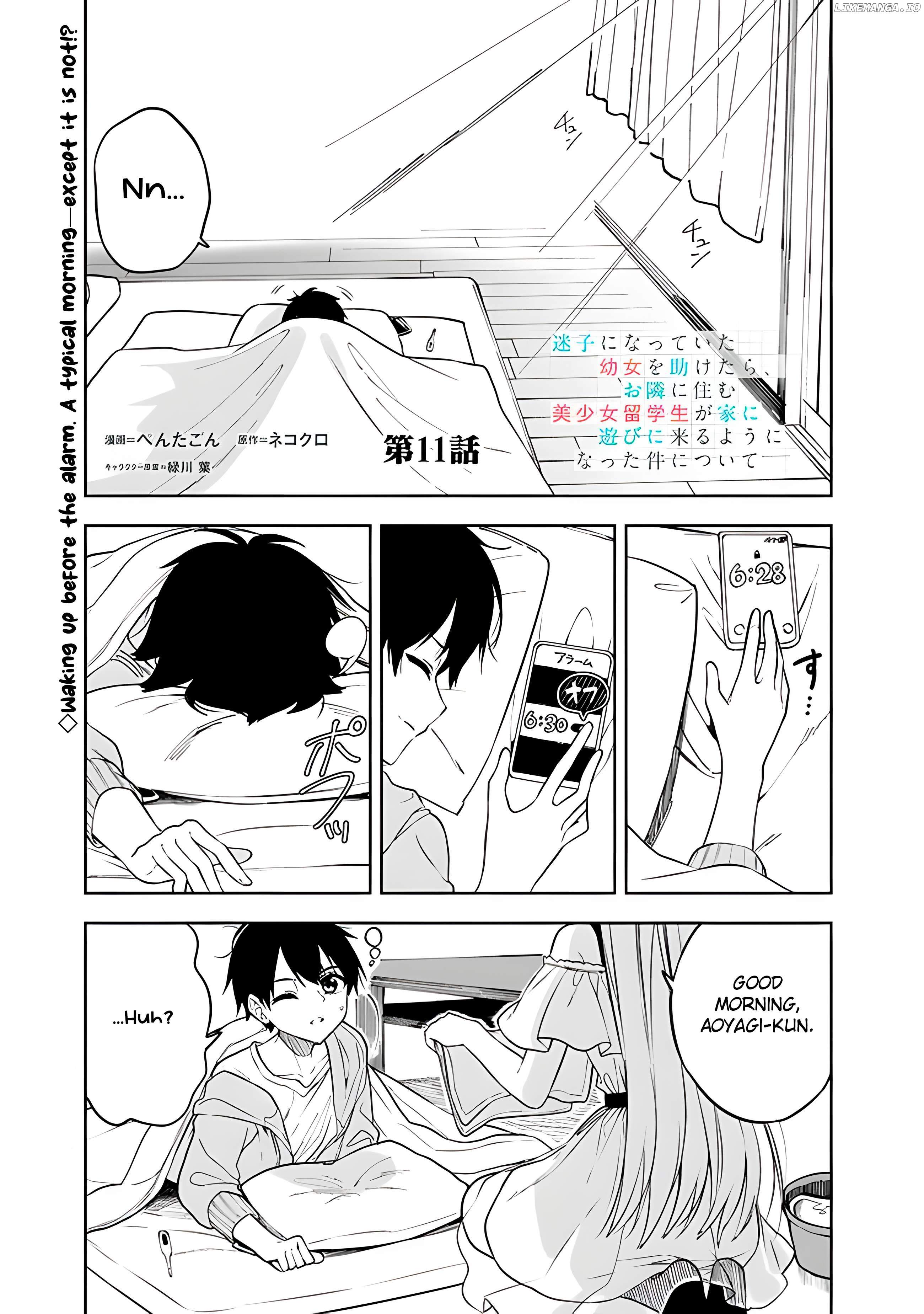 Maigo ni Natteita Youjo wo Tasuketara, Otonari ni Sumu Bishoujo Ryuugakusei ga Ie ni Asobi ni Kuru you ni Natta Ken ni Tsuite - chapter-11 - Page 2