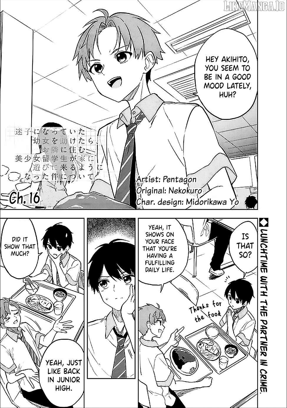 Maigo ni Natteita Youjo wo Tasuketara, Otonari ni Sumu Bishoujo Ryuugakusei ga Ie ni Asobi ni Kuru you ni Natta Ken ni Tsuite - chapter-16 - Page 2
