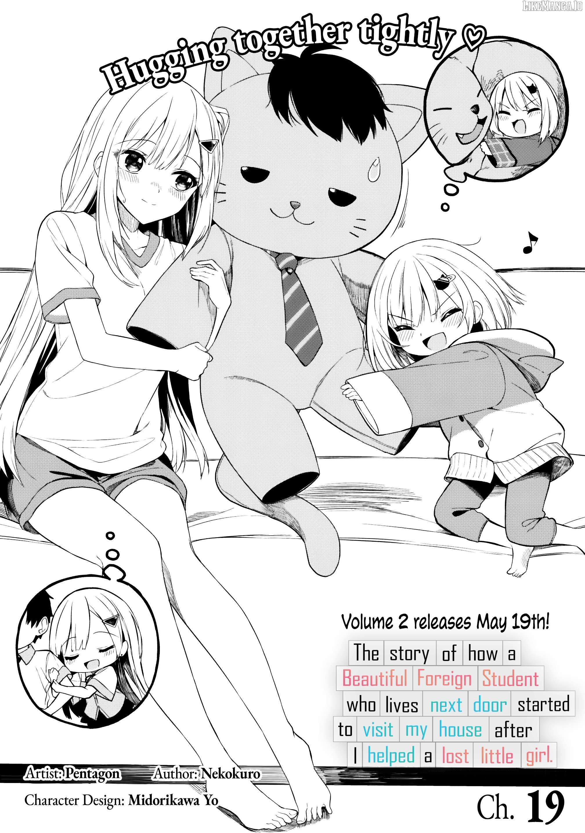 Maigo ni Natteita Youjo wo Tasuketara, Otonari ni Sumu Bishoujo Ryuugakusei ga Ie ni Asobi ni Kuru you ni Natta Ken ni Tsuite - chapter-19 - Page 1