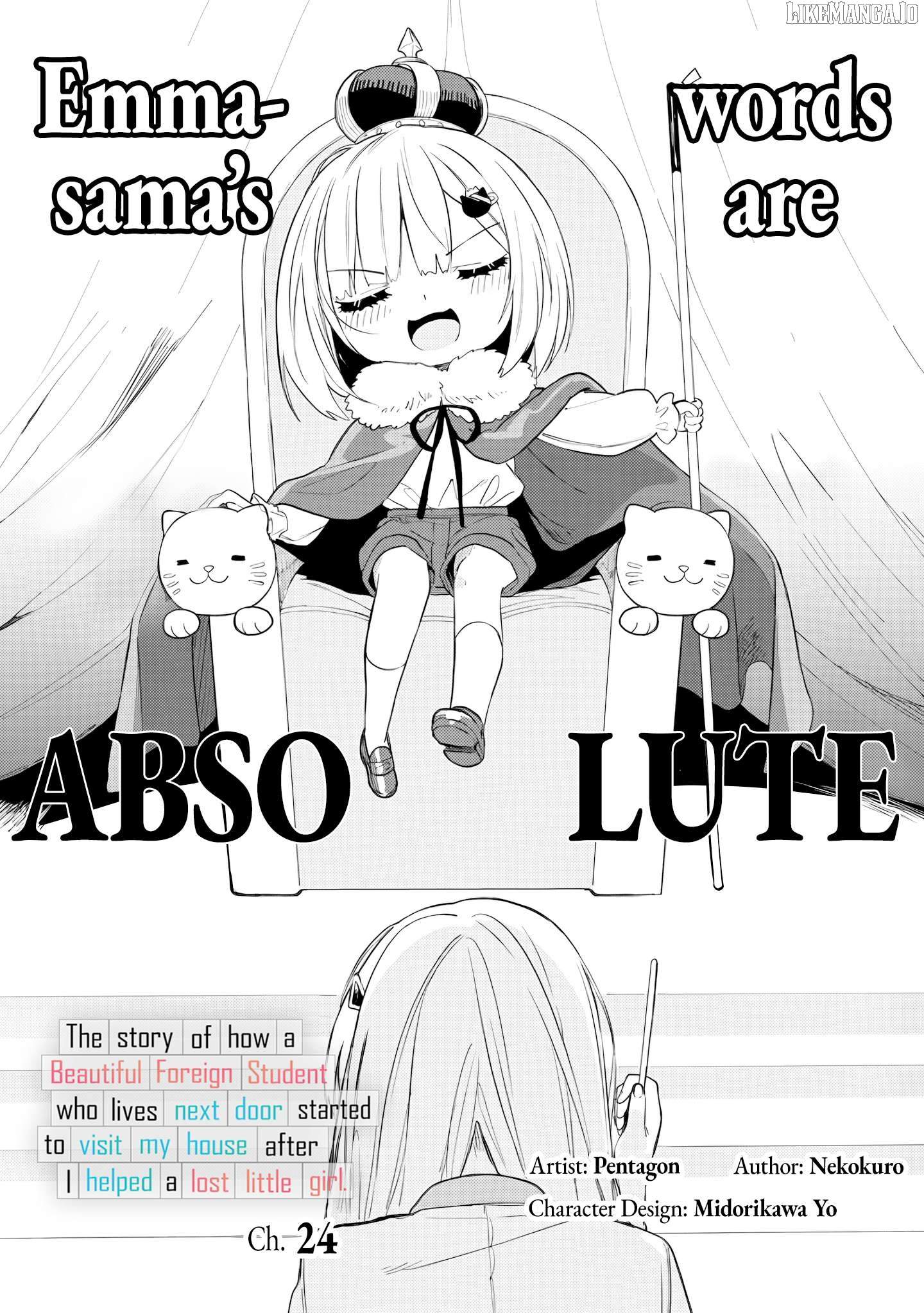Maigo ni Natteita Youjo wo Tasuketara, Otonari ni Sumu Bishoujo Ryuugakusei ga Ie ni Asobi ni Kuru you ni Natta Ken ni Tsuite - chapter-24 - Page 1