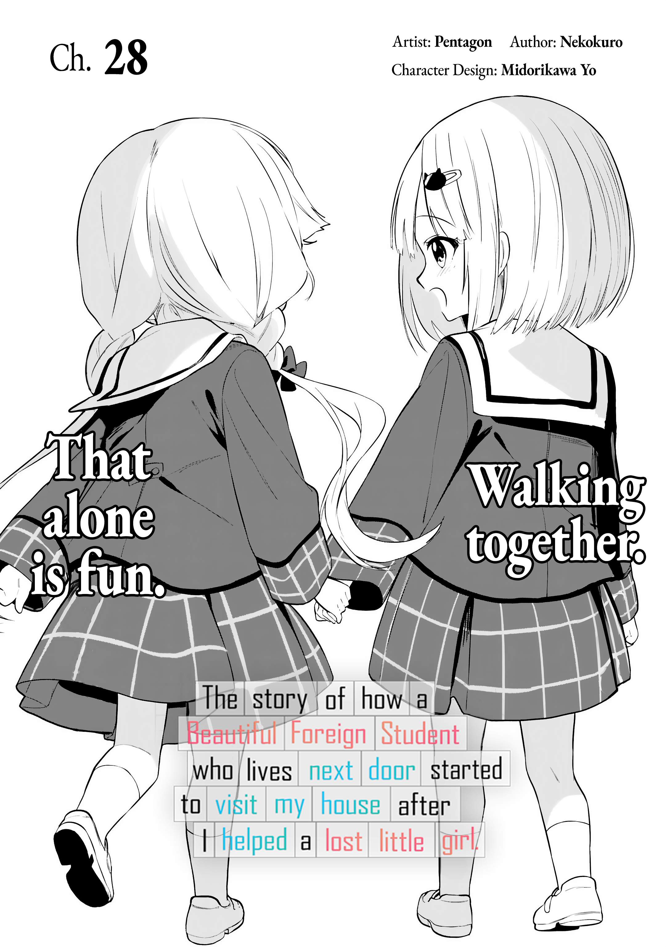 Maigo ni Natteita Youjo wo Tasuketara, Otonari ni Sumu Bishoujo Ryuugakusei ga Ie ni Asobi ni Kuru you ni Natta Ken ni Tsuite - chapter-28 - Page 1