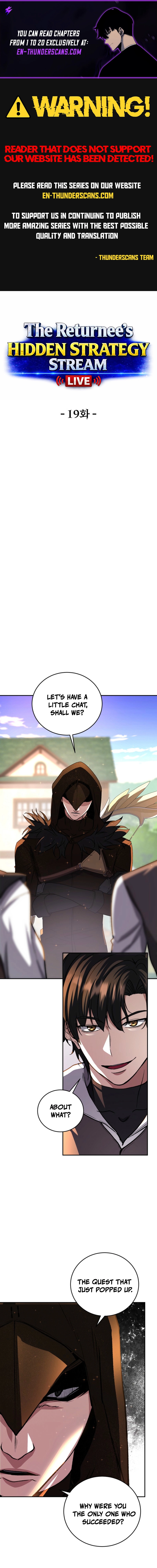 The Returnee’s Hidden Strategy Stream - chapter-19 - Page 1