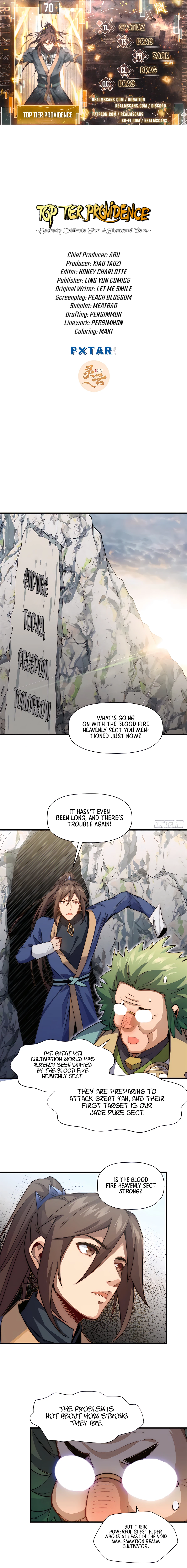 Top Tier Providence: Secretly Cultivate for a Thousand Years - chapter-70 - Page 1