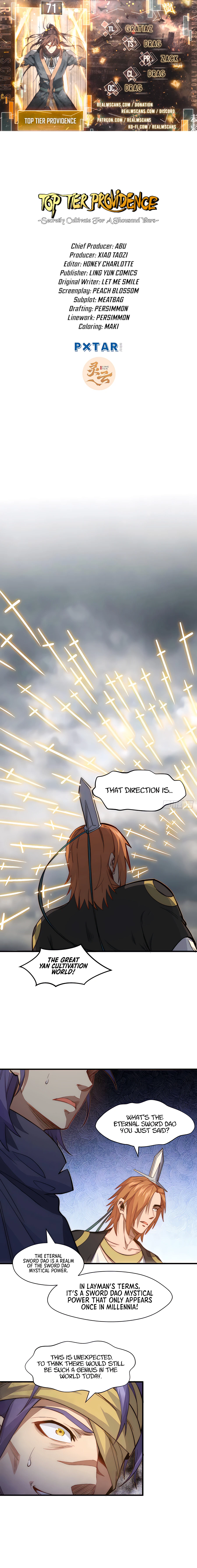 Top Tier Providence: Secretly Cultivate for a Thousand Years - chapter-71 - Page 1